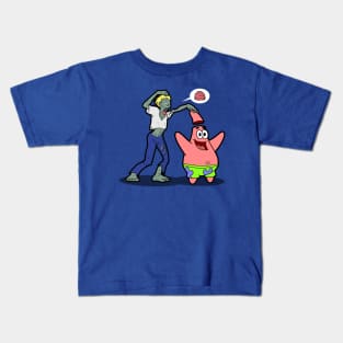 Funny Zombie No Brains Horror Cartoon Gift For Zombie Lovers Kids T-Shirt